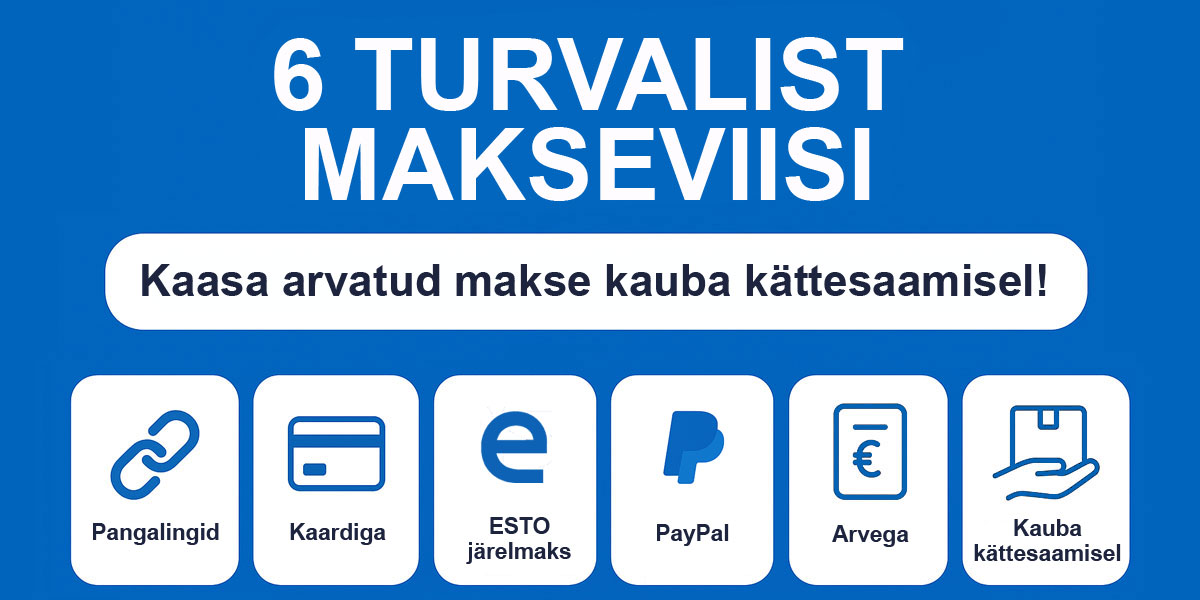 6 turvalist makseviisi