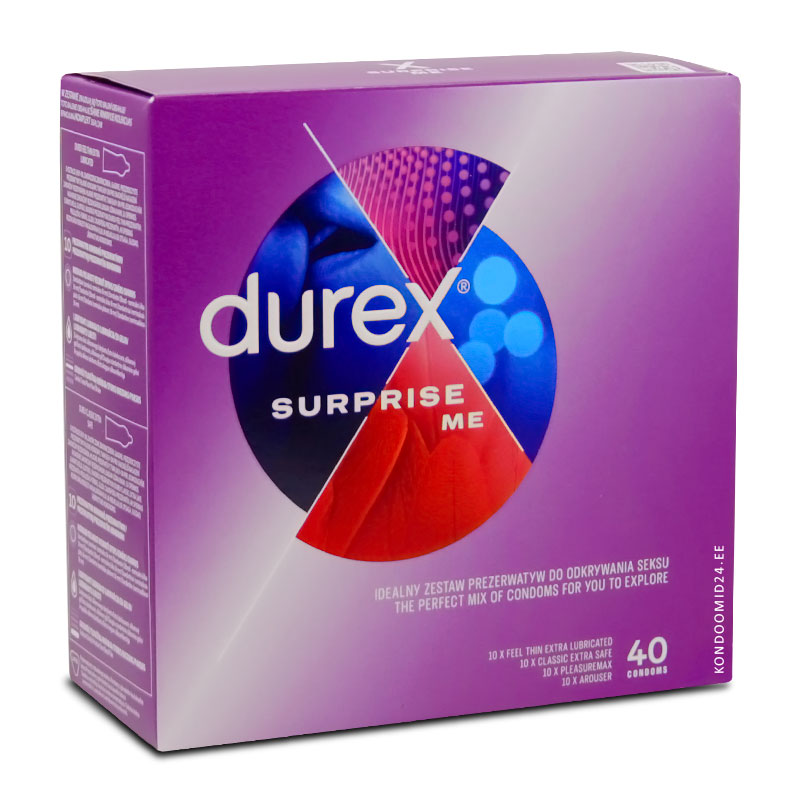 DUREX Surprise Me kondoomid 40&nbsp;tk