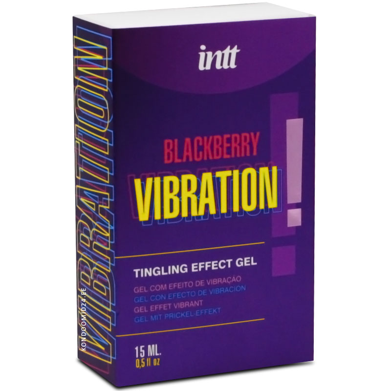 INTT Vibration Blackberry põldmuraka maitsega vedel vibraator 15&nbsp;ml
