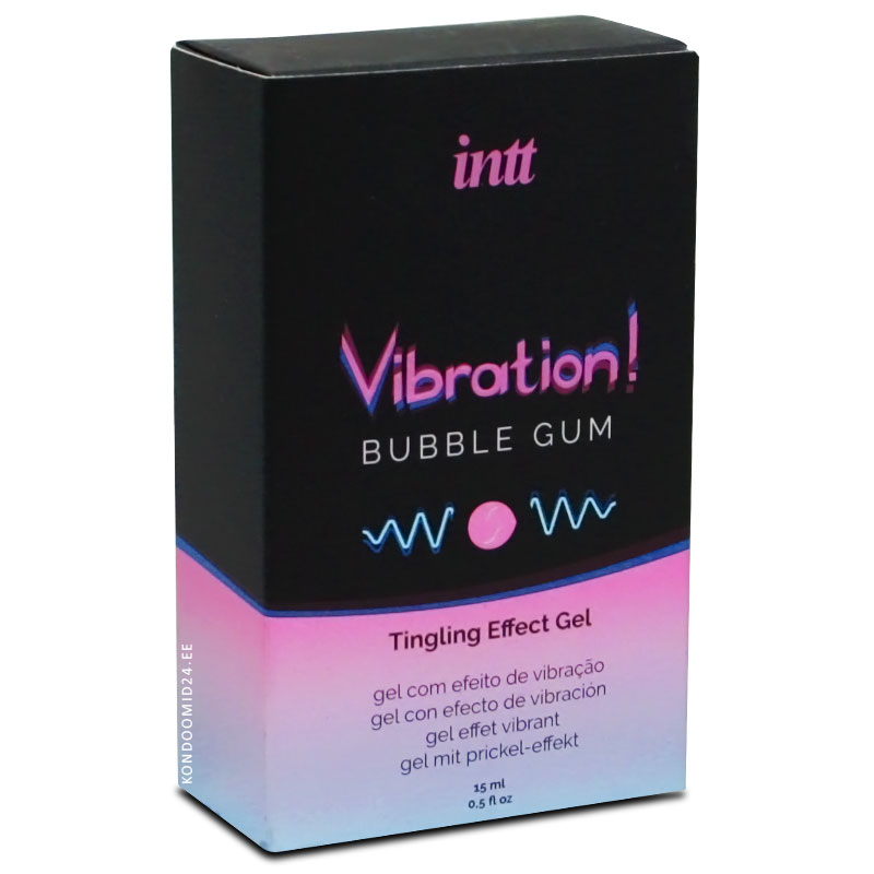INTT Vibration Bubble Gum nätsu maitsega vedel vibraator 15&nbsp;ml