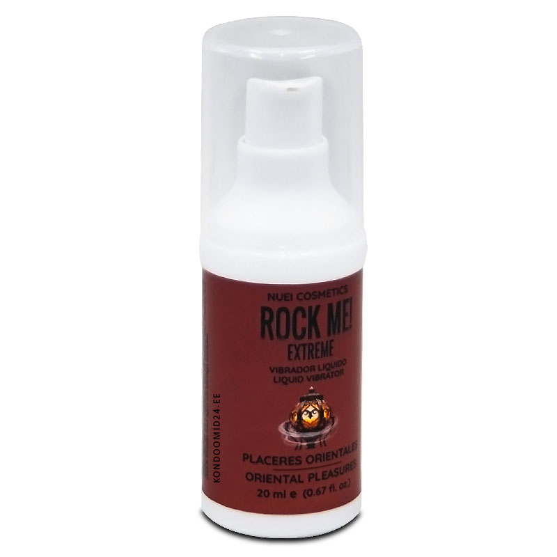 NUEI Rock Me! Oriental Pleasures eksootilise idamaise aroomiga vedel vibraator 20 ml