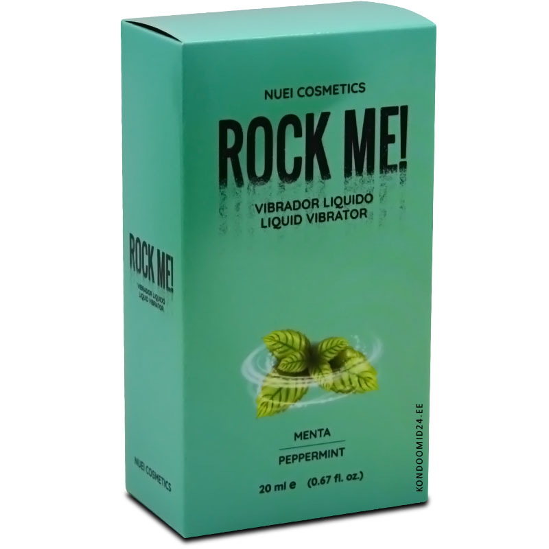 NUEI Rock Me! Peppermint piparmündi maitsega vedel vibraator 20&nbsp;ml