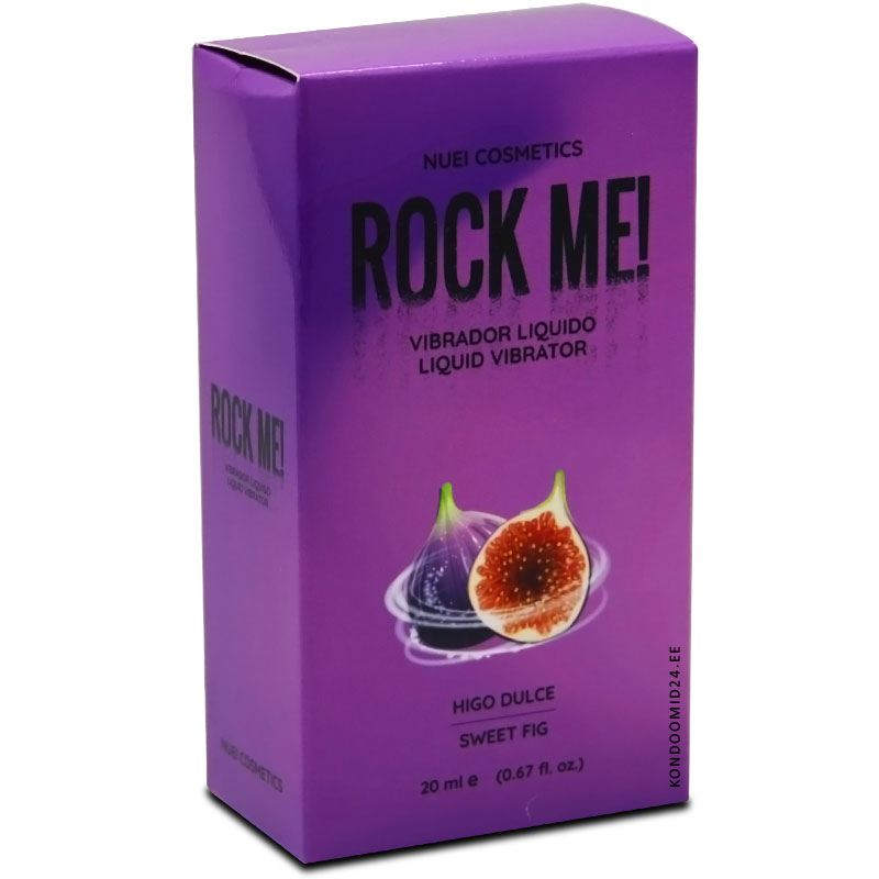NUEI Rock Me! Sweet Fig viigimarja maitsega vedel vibraator 20&nbsp;ml