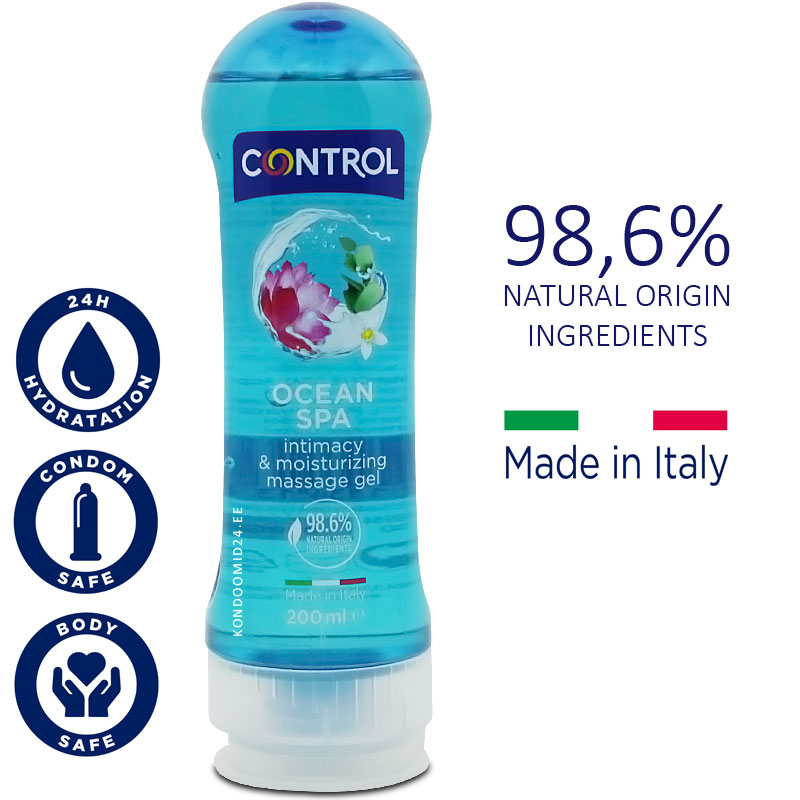 CONTROL Ocean Spa massaažigeel värske ja virgutava aroomiga 200&nbsp;ml