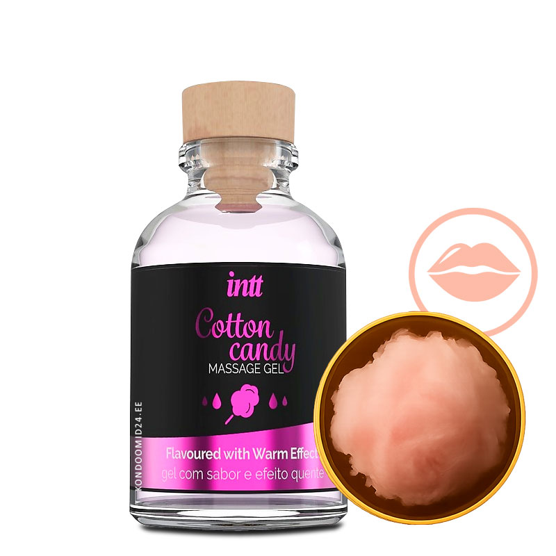 INTT Cotton Candy Massage Gel soojendav massaažigeel suhkruvati aroomiga 30&nbsp;ml